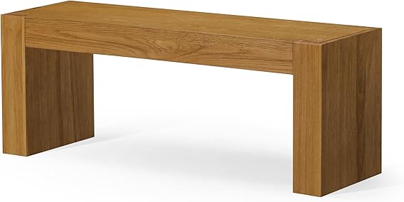 Zeno Bench Grey Solid Wood