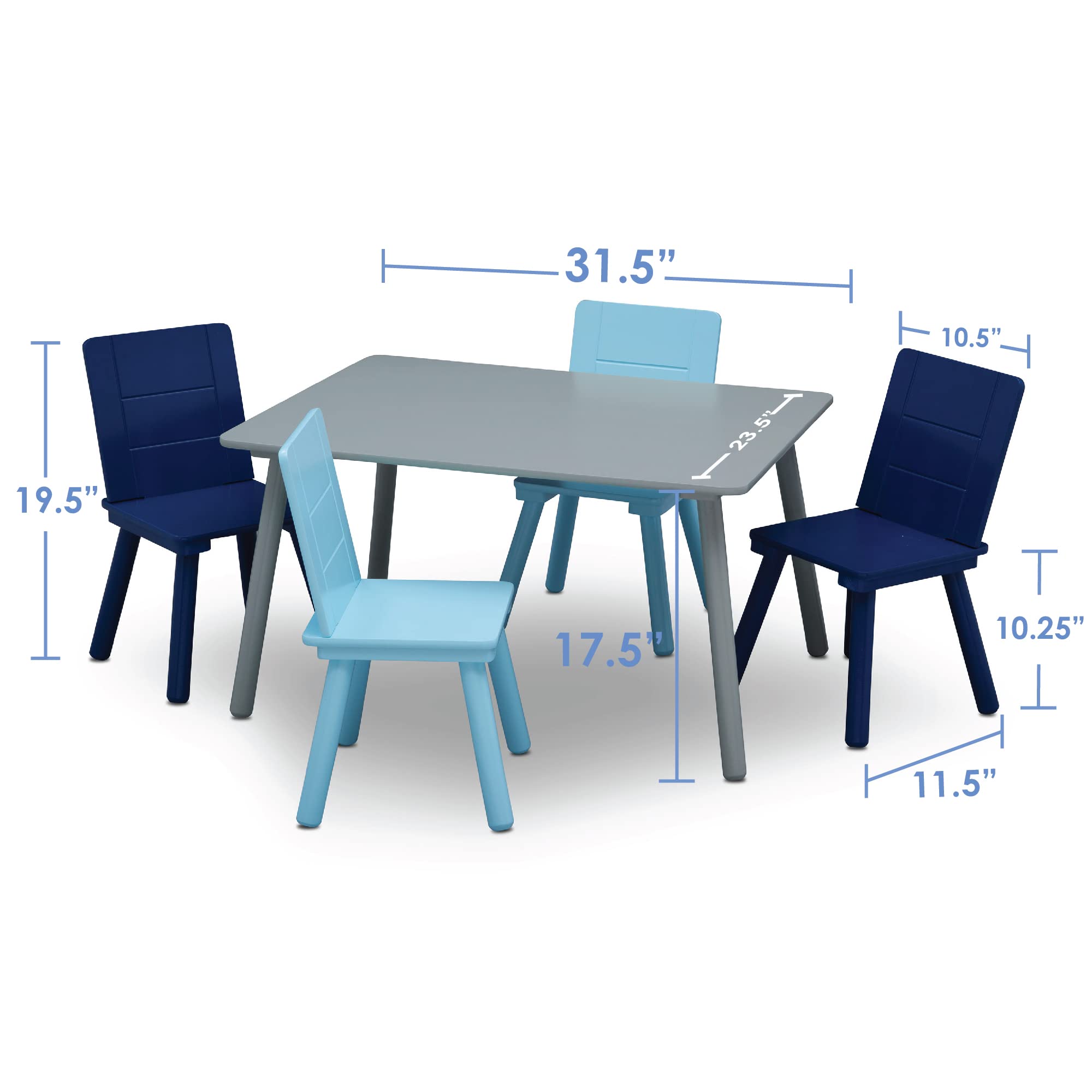 Kids Table and 6 Chairs Set