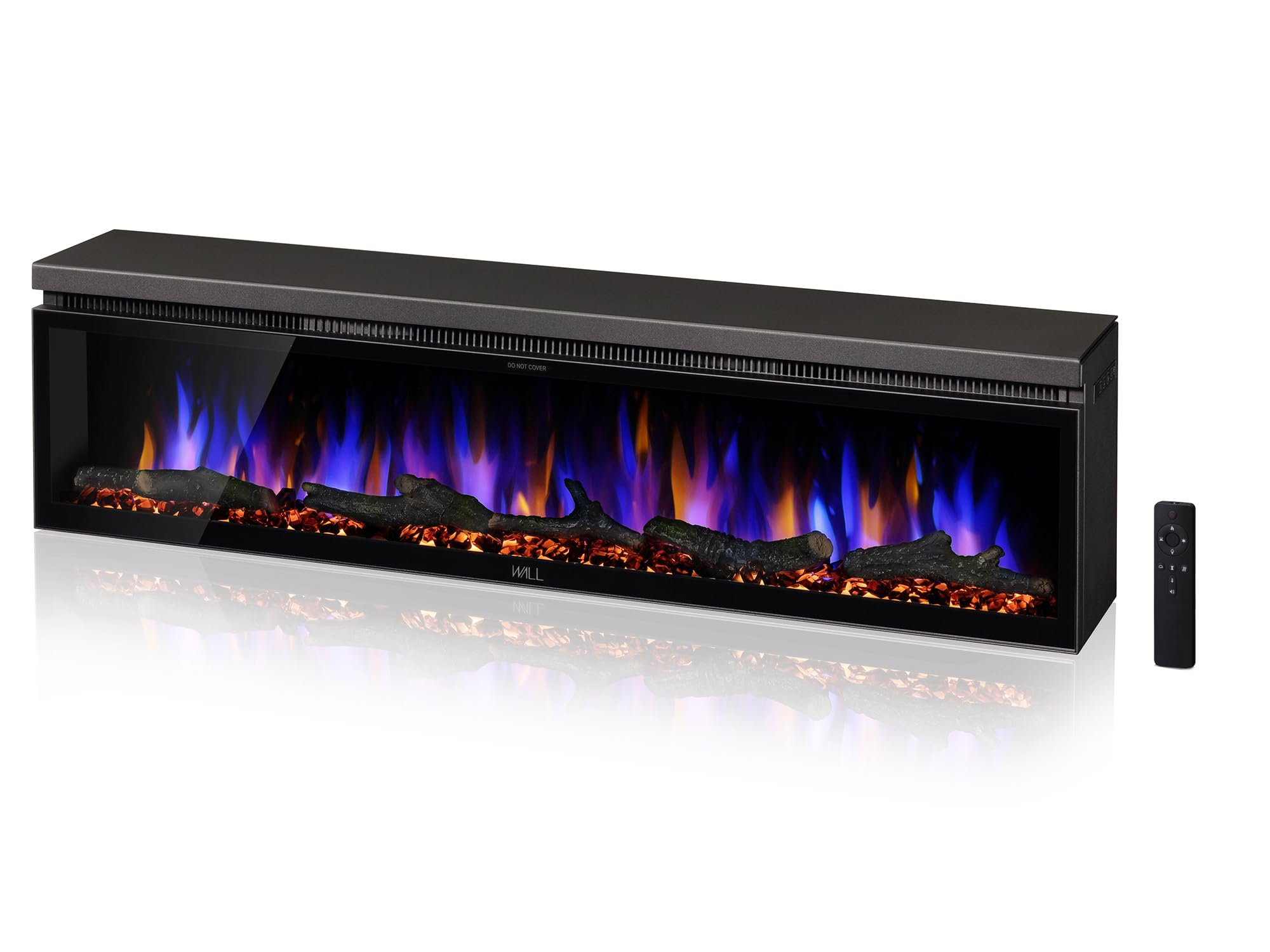 40" Electric Fireplace Wall Mount with WiFi Control