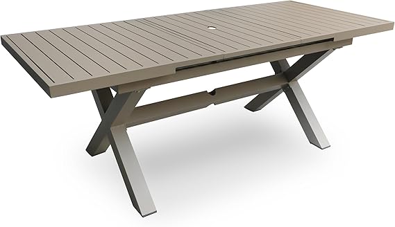 Extendable Outdoor Aluminum Dining Table
