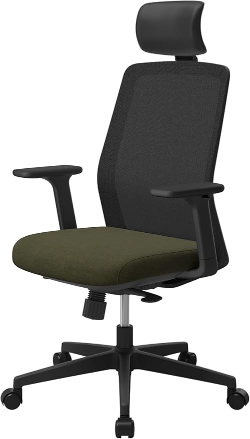 Ergonomic Office Chair with Headrest and 3D Armrests