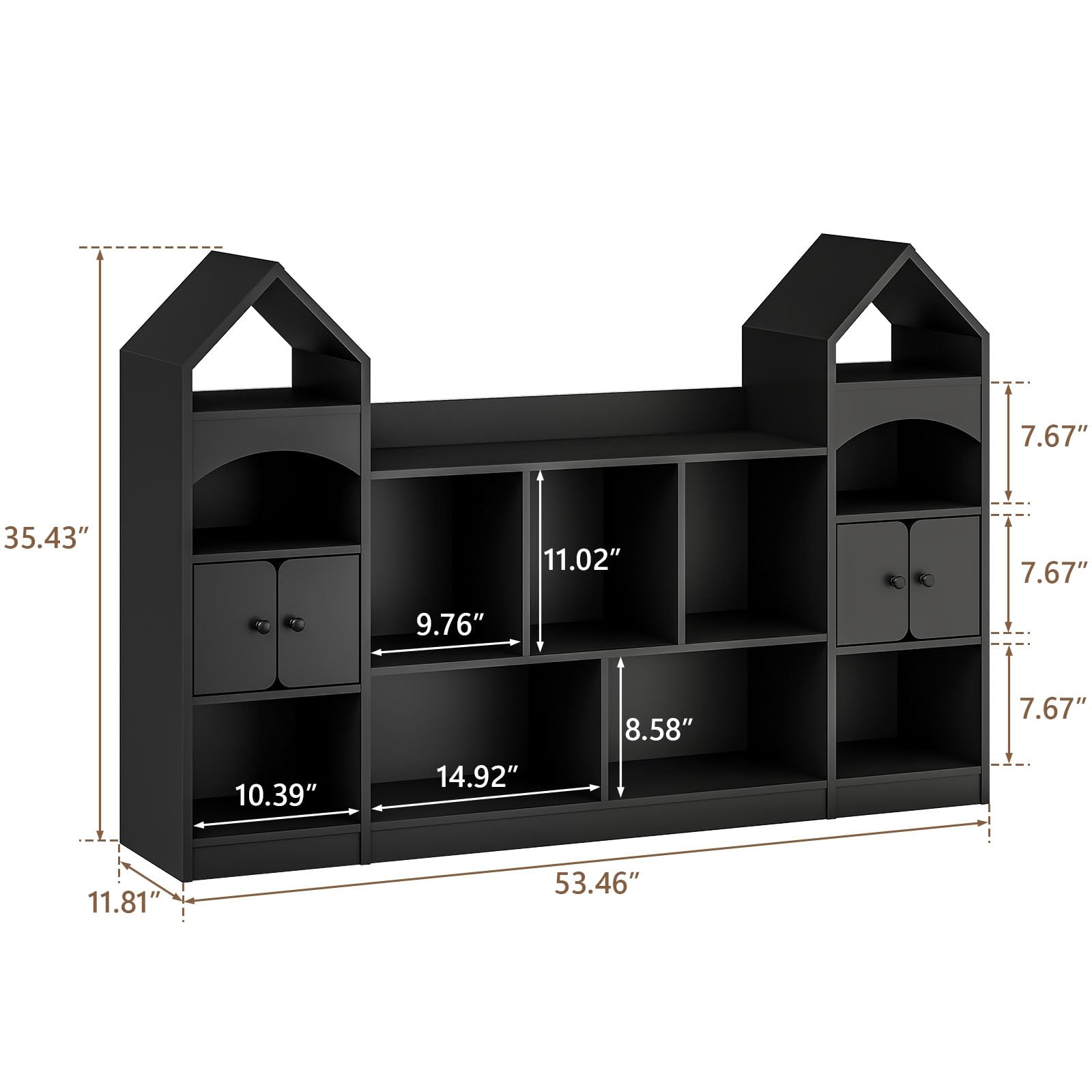Castle Shape Children's Bookshelf Storage Organizer