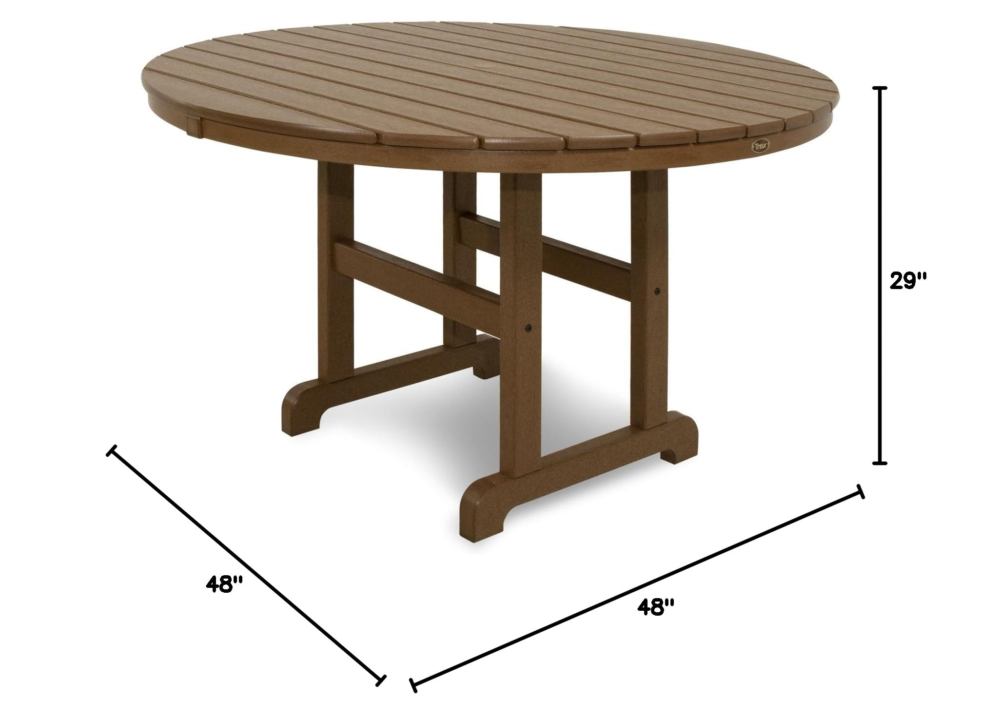 Round Outdoor Dining Table 48 Inch Tree House