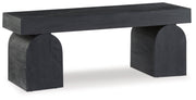Holgrove Contemporary Accent Bench with Oversized Legs