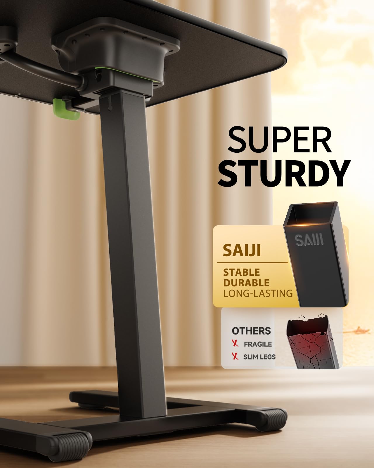 Mobile TV Tray Table with Wheels