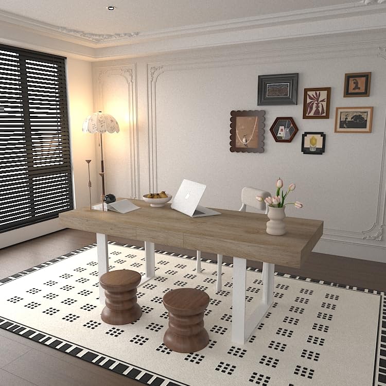 Extendable Dining Table for 6-10 People
