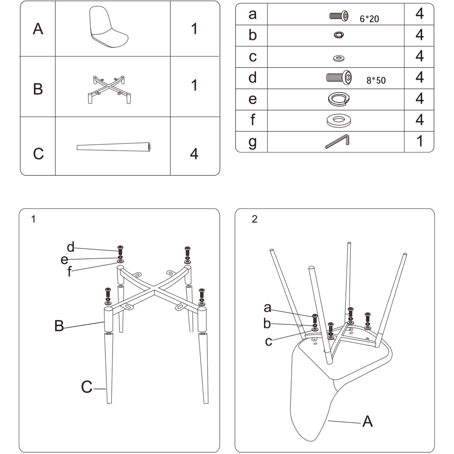 Velvet Dining Chairs Set of 4 with Padded Seat and Metal Legs