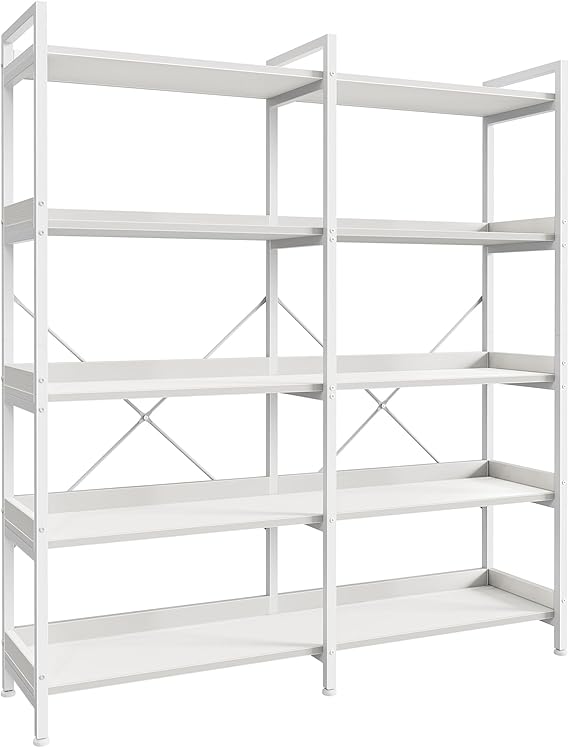 5 Tier Bookshelf with 10 Open Shelves