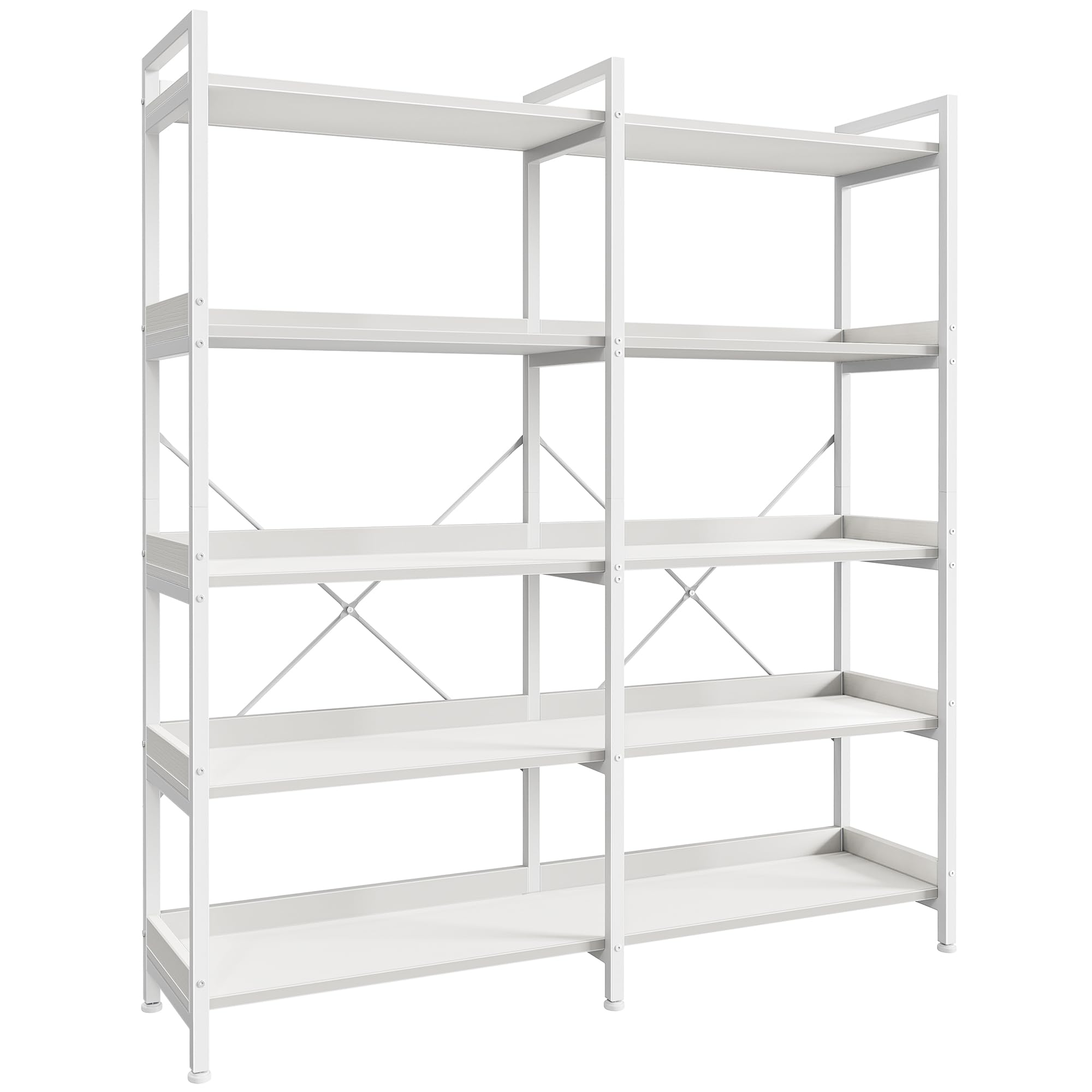 5 Tier Bookshelf with 10 Open Shelves