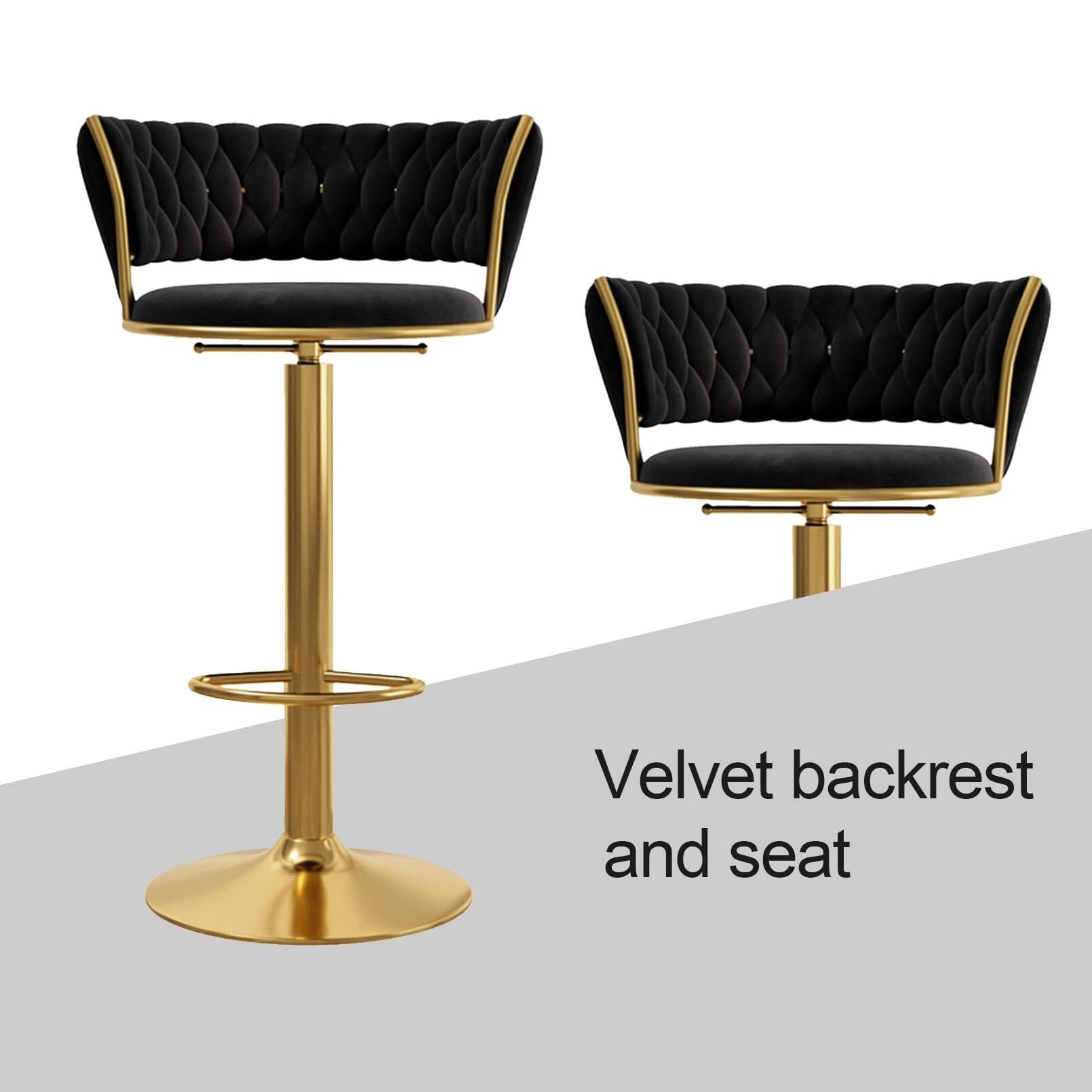 Adjustable Swivel Bar Stool Set of 2