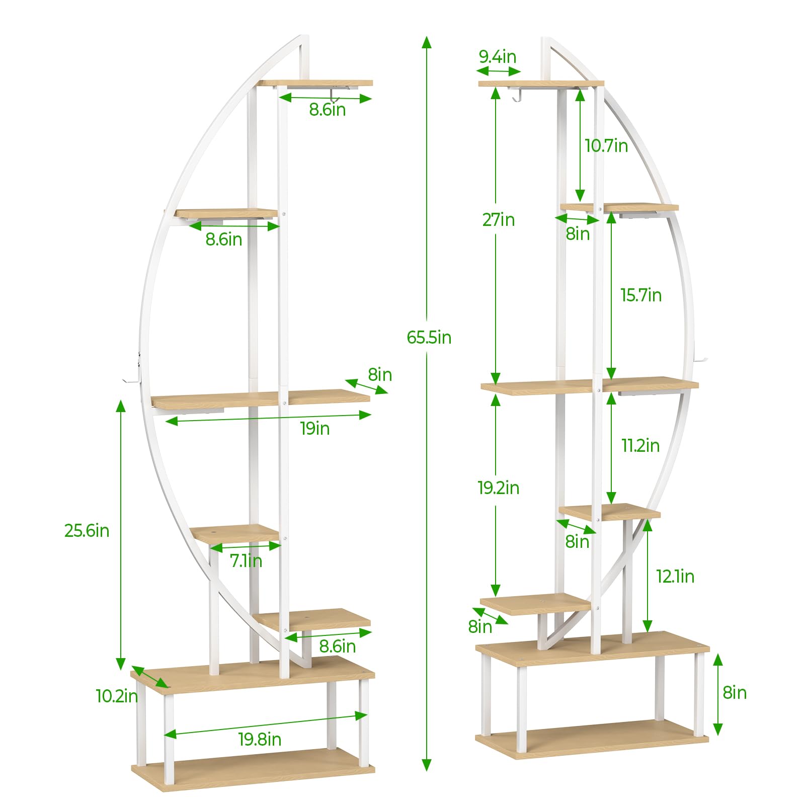 7-Tier Plant Stand with Grow Lights