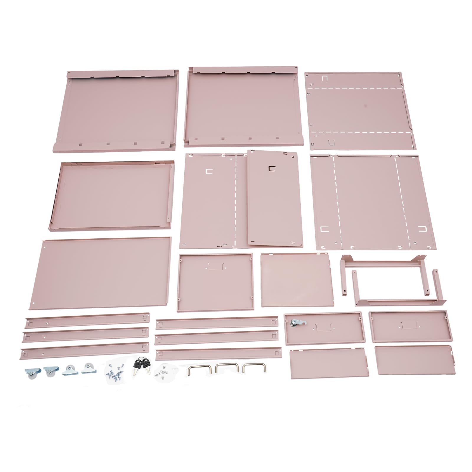 3-Drawer Lockable Mobile File Cabinet