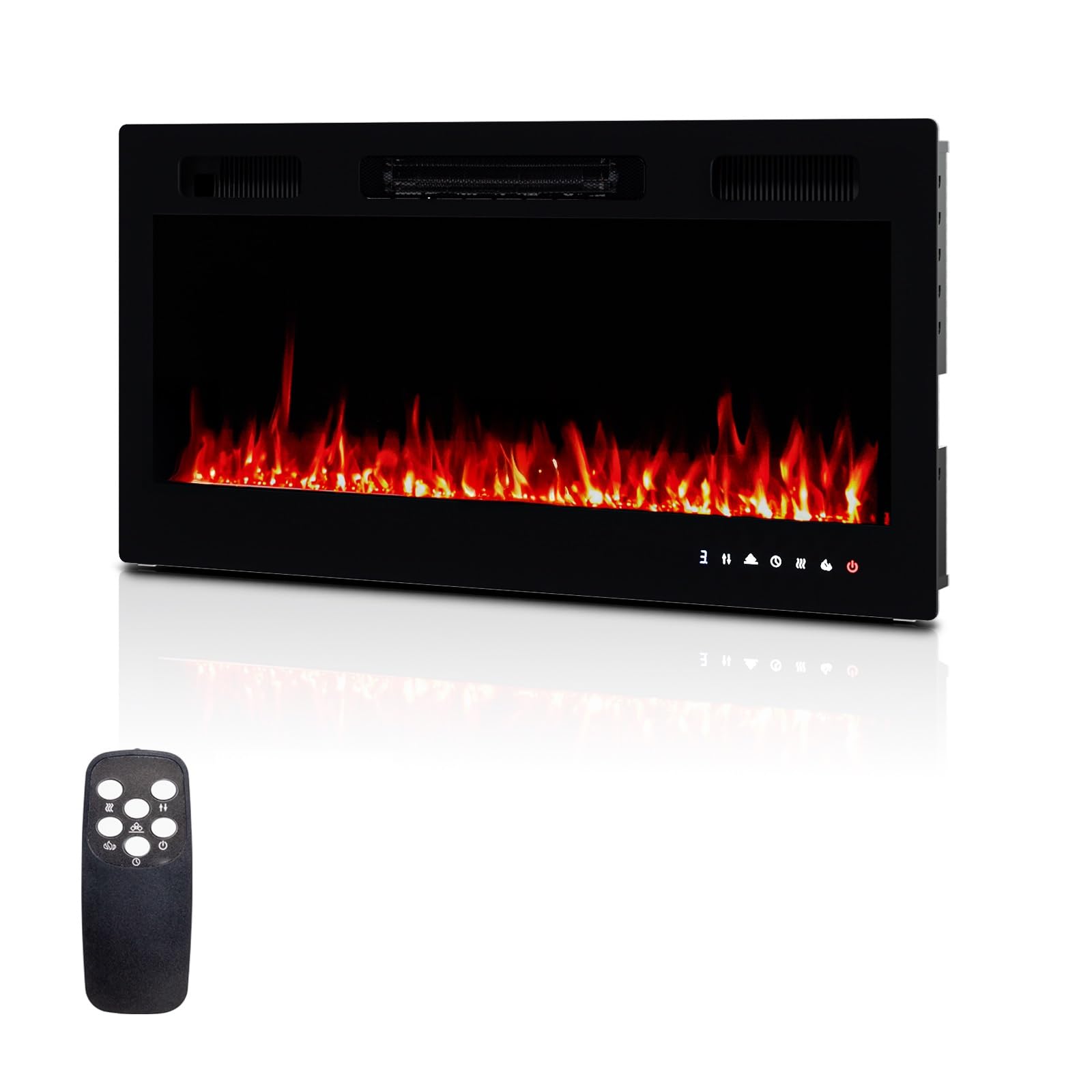 36 Inch Electric Fireplace with Remote Control