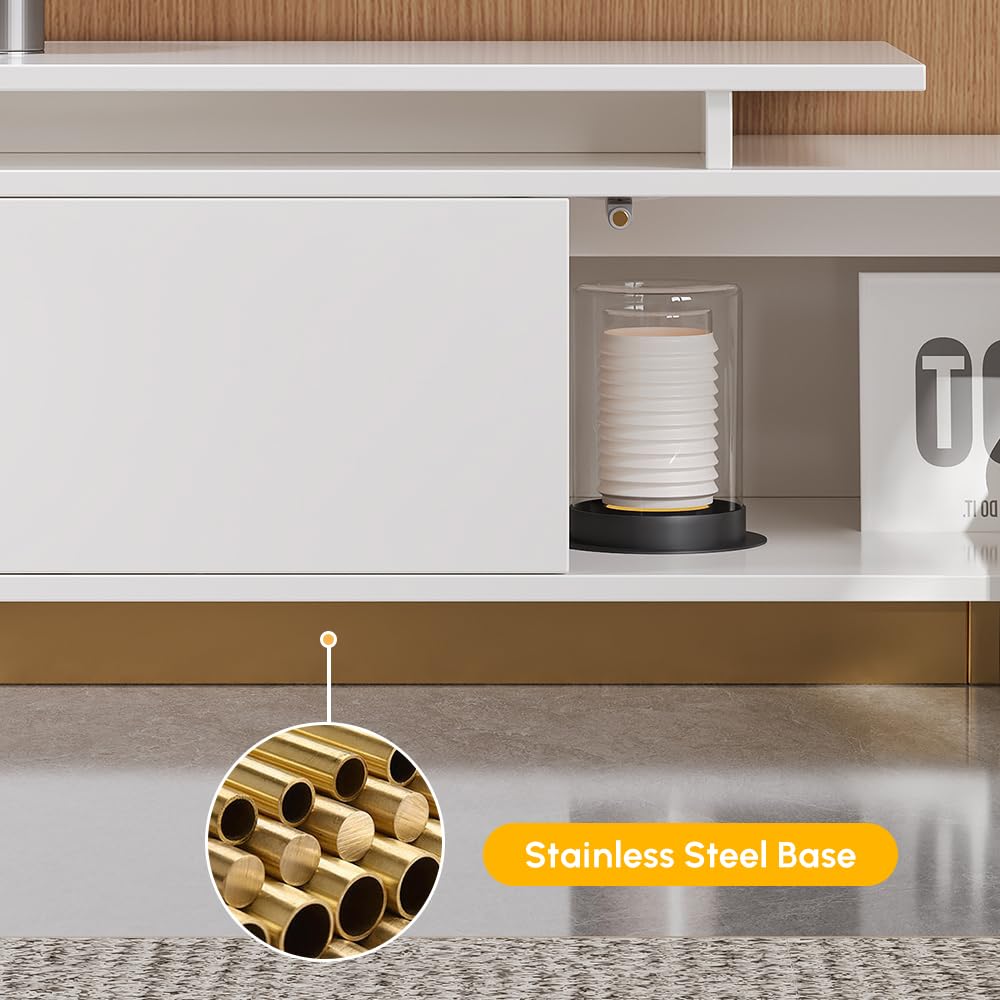 Extendable TV Stand with Drawers