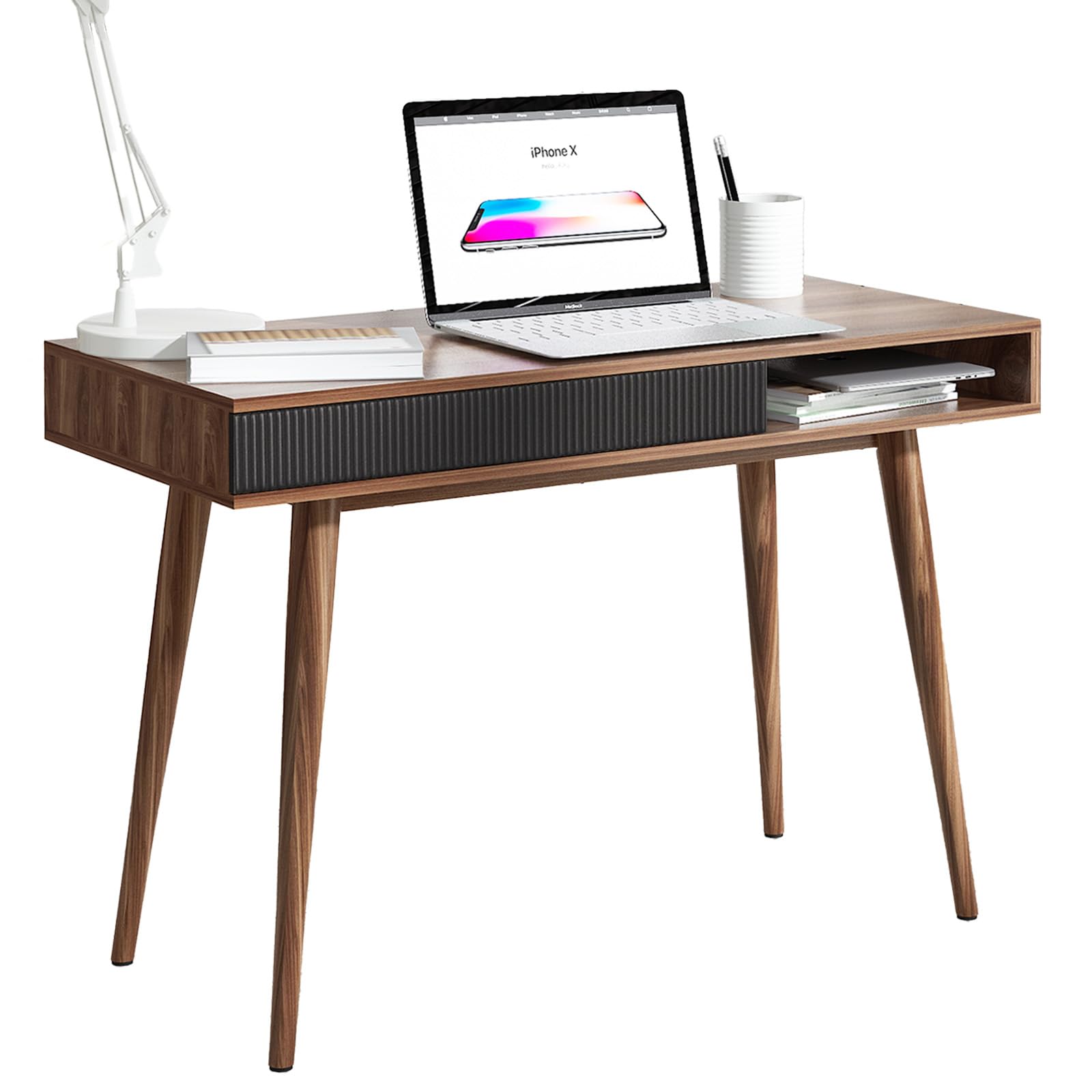 Mid Century Modern Office Desk with Drawer