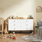 47 Inch Wide Natural Wood Dresser with Drawers