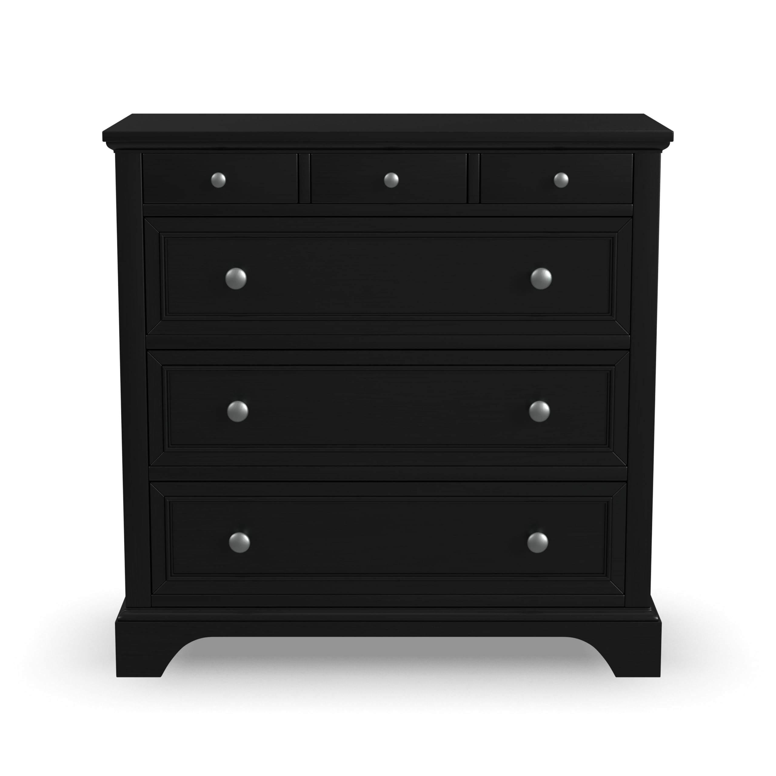 Black Four-Drawer Storage Chest