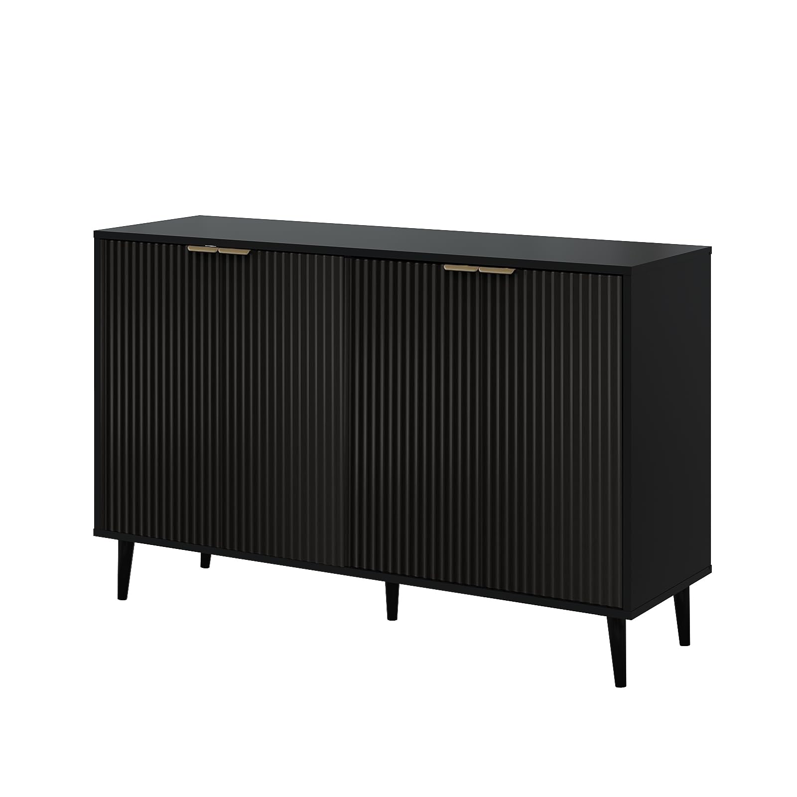 Fluted Sideboard Cabinet with 4 Doors