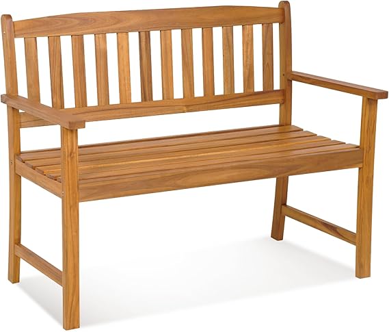 Outdoor Wood Garden Bench 50"W
