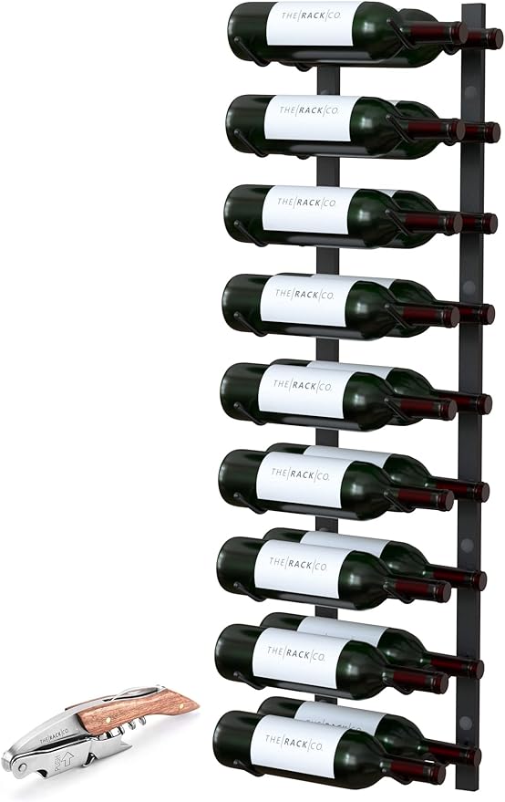 Wall Mounted Wine Rack - 6 Bottle Storage