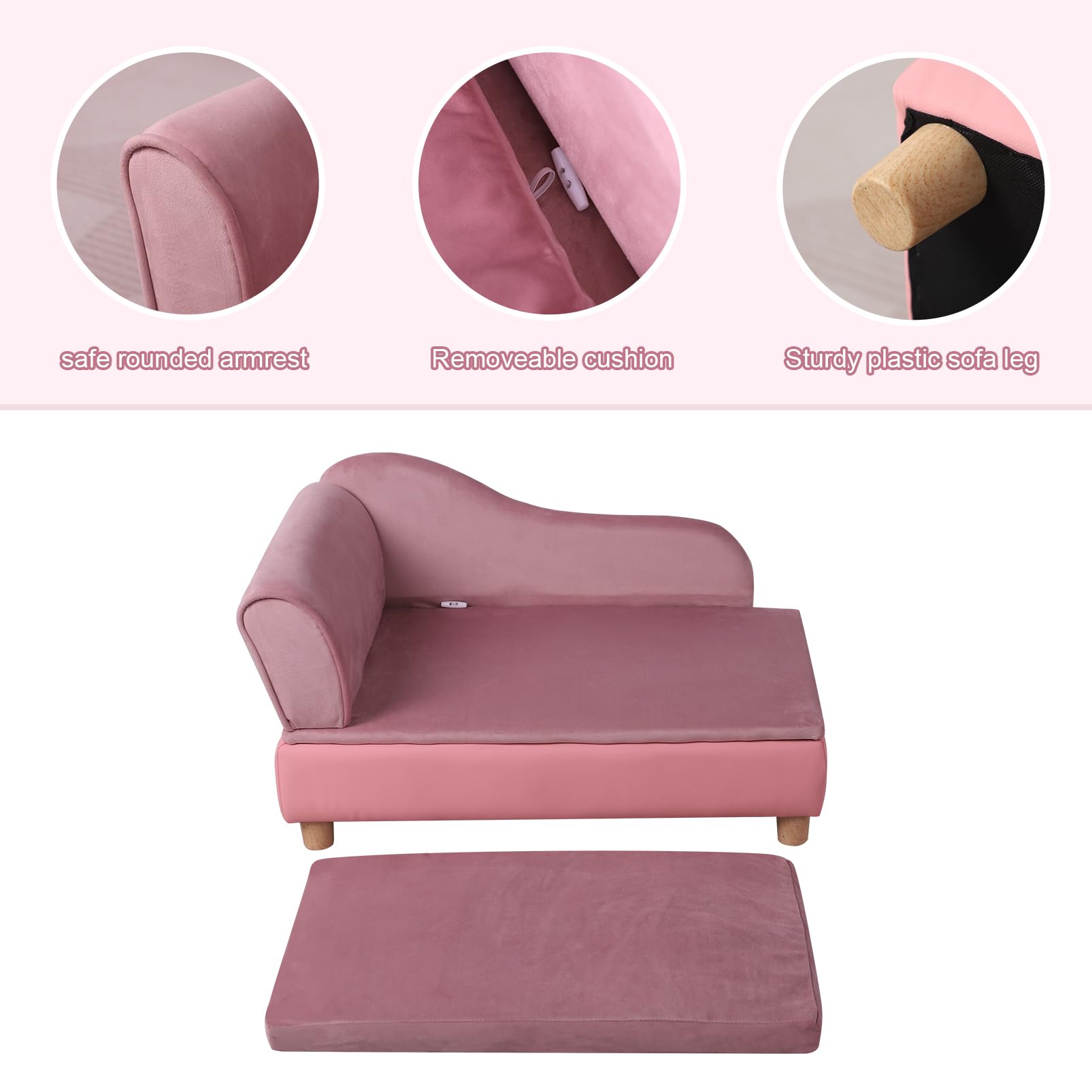 Pet Bed Sofa with Storage