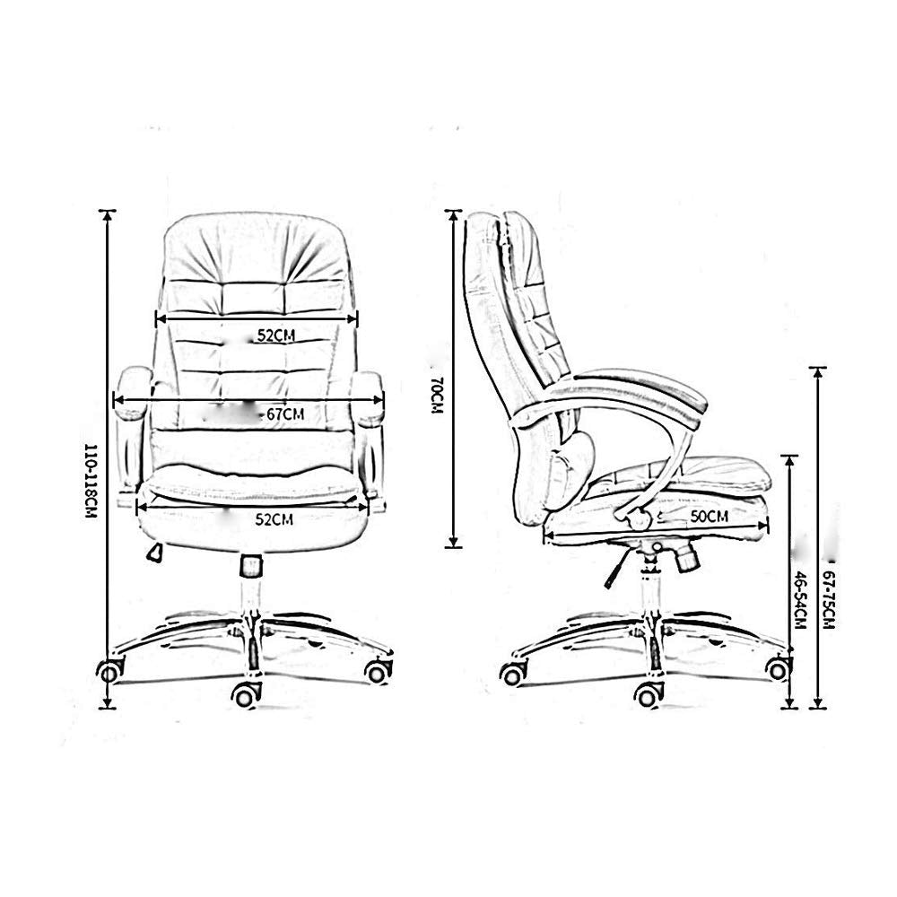 Adjustable Height Office Chair with Swivel