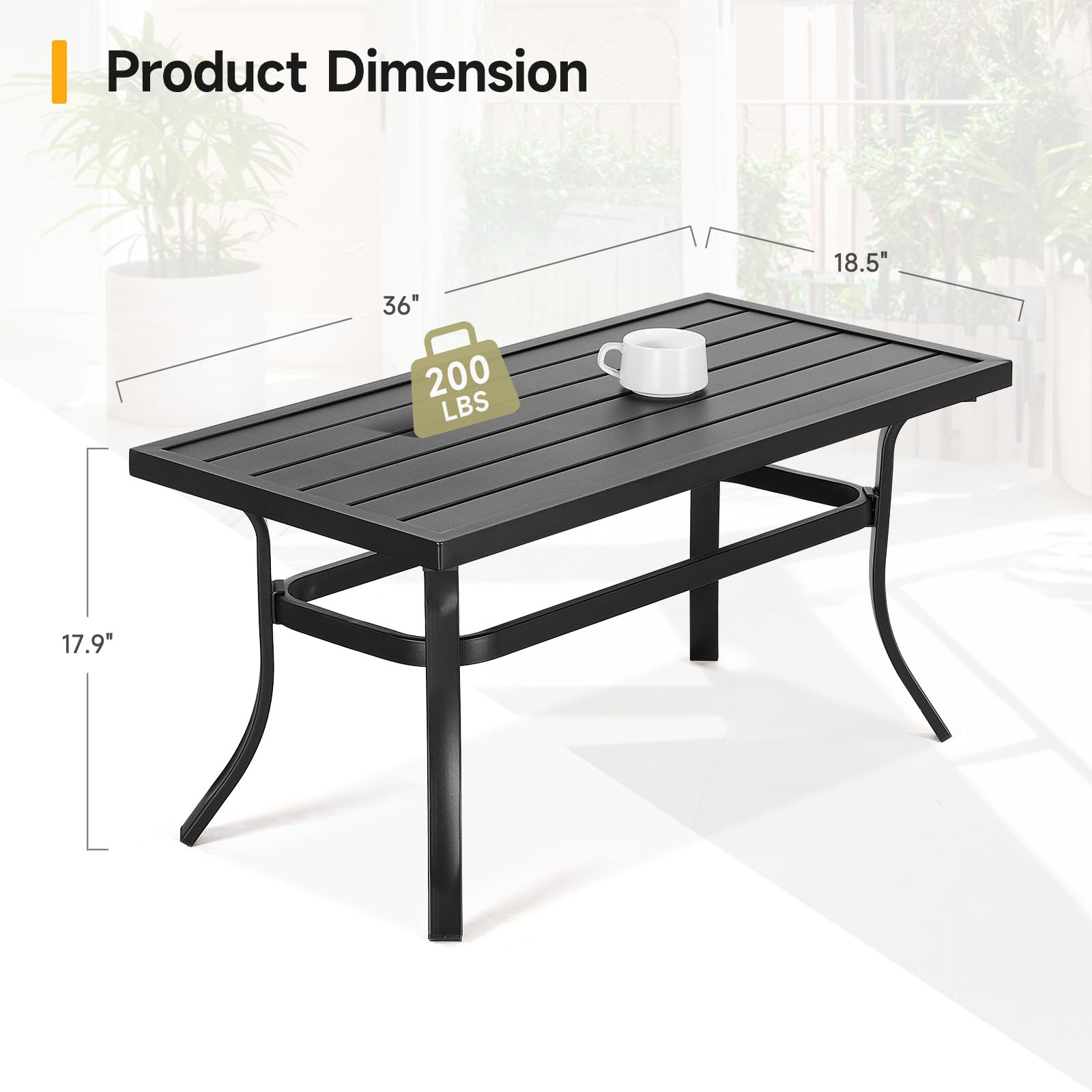 Small Metal Outdoor Coffee Table