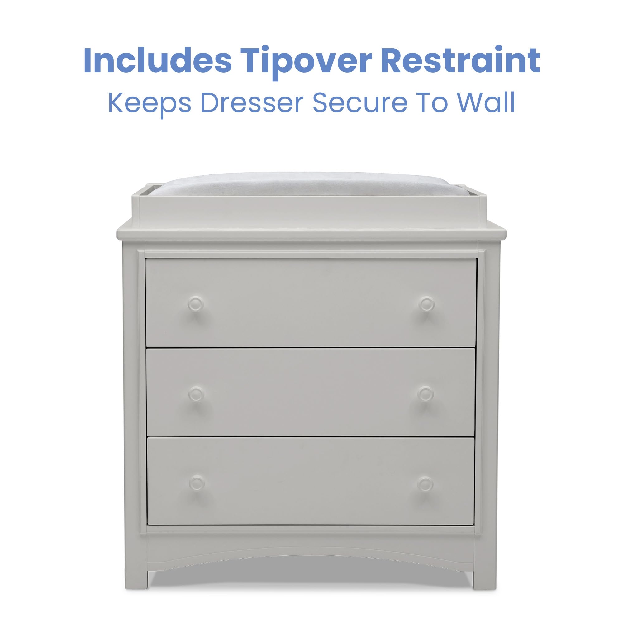 Perry 3-Drawer Dresser with Changing Top