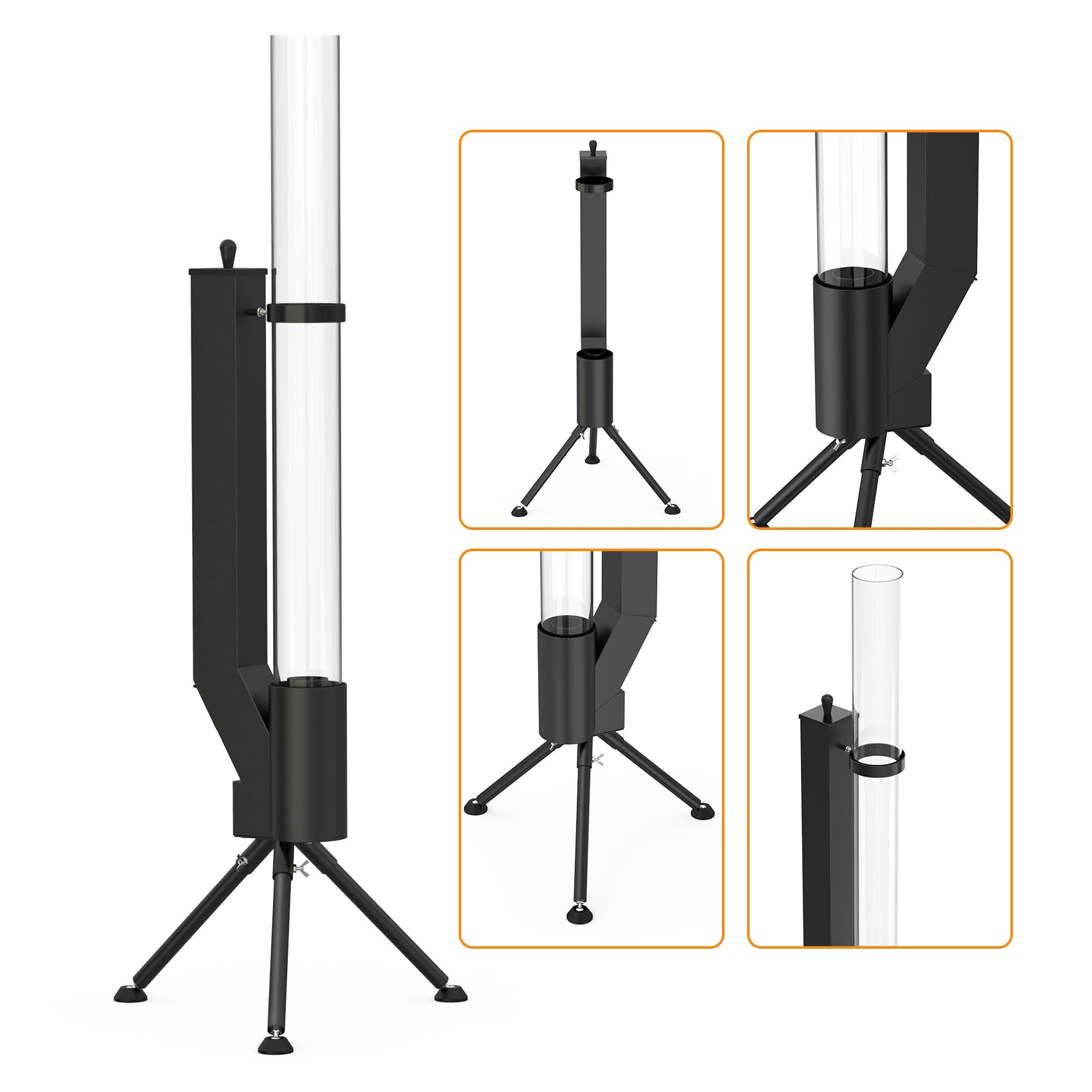 Portable Wood Pellet Fire Pit with Ash Tray