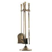 5-Piece Fireplace Tool Set with Stand