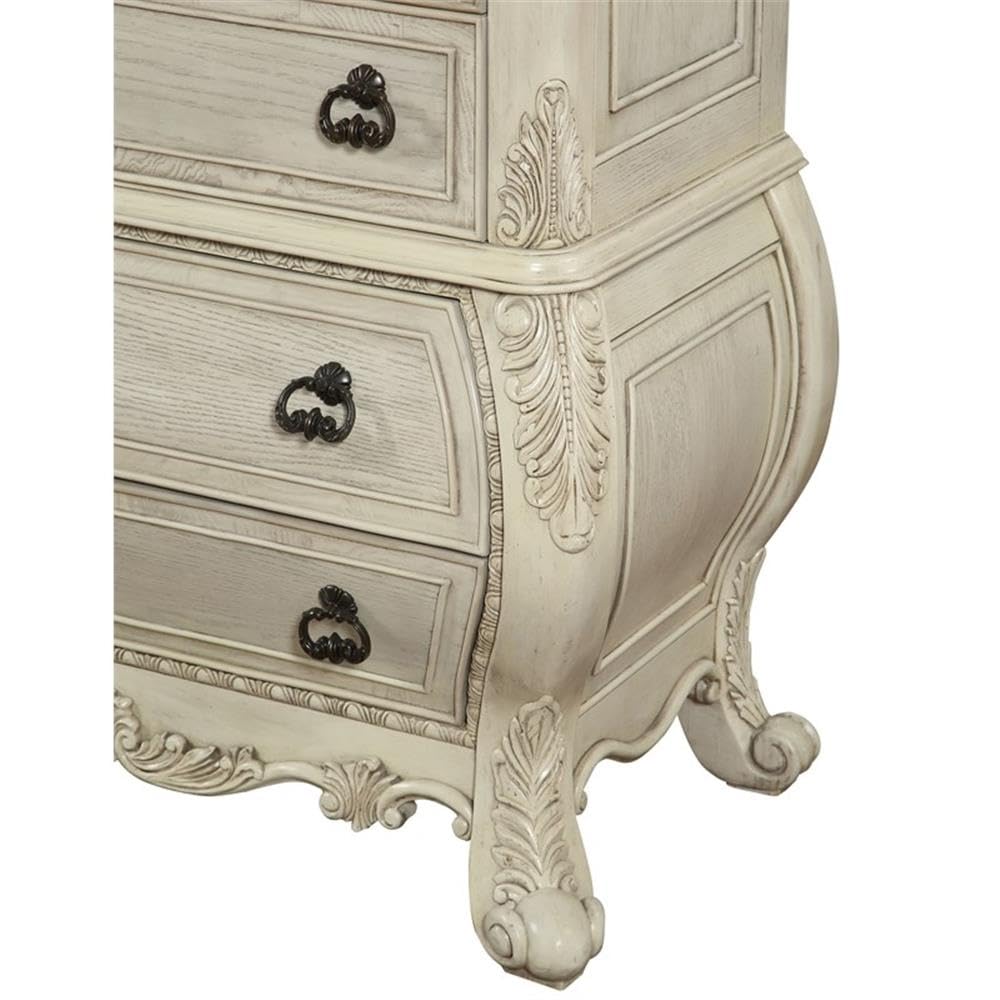 Ragenardus Wood Bombay Chest Antique White