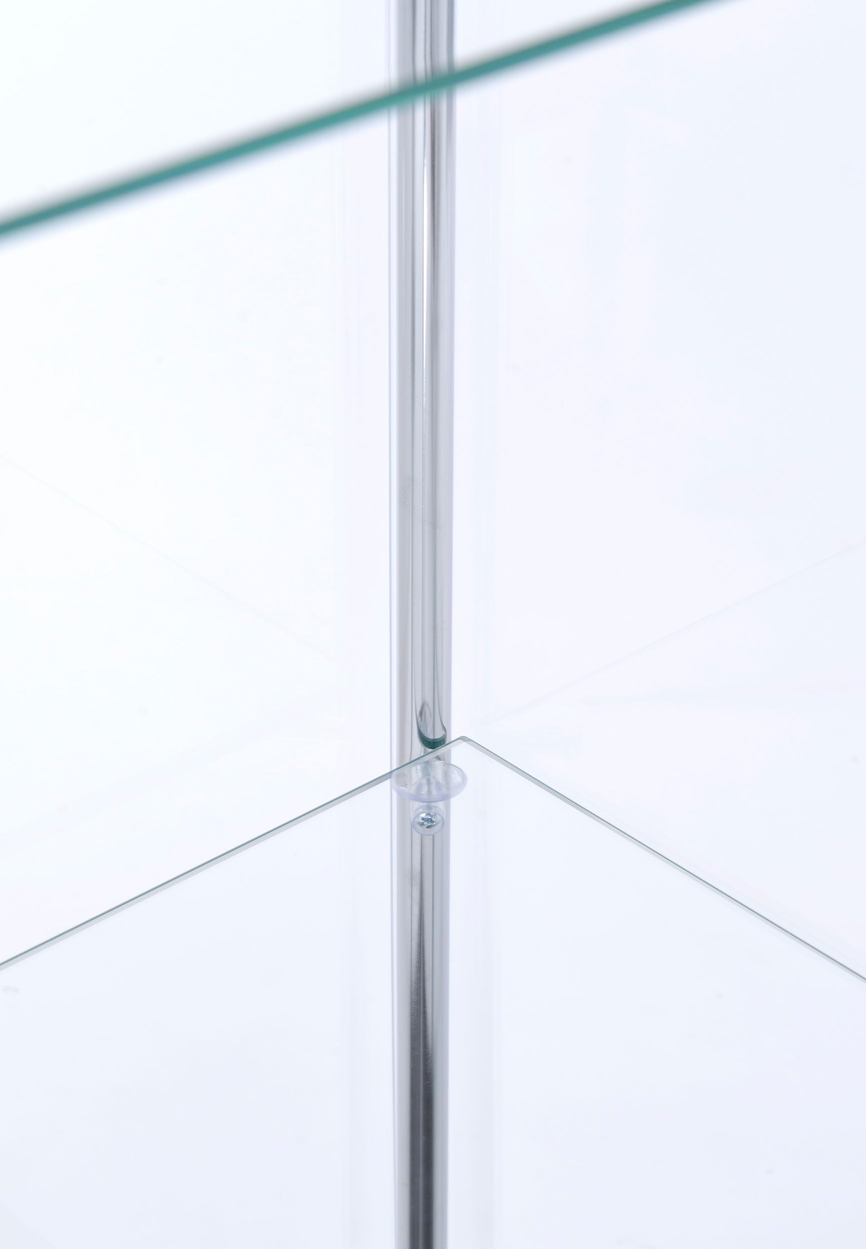 Bellatrix 4-Shelf Glass Curio Display Cabinet