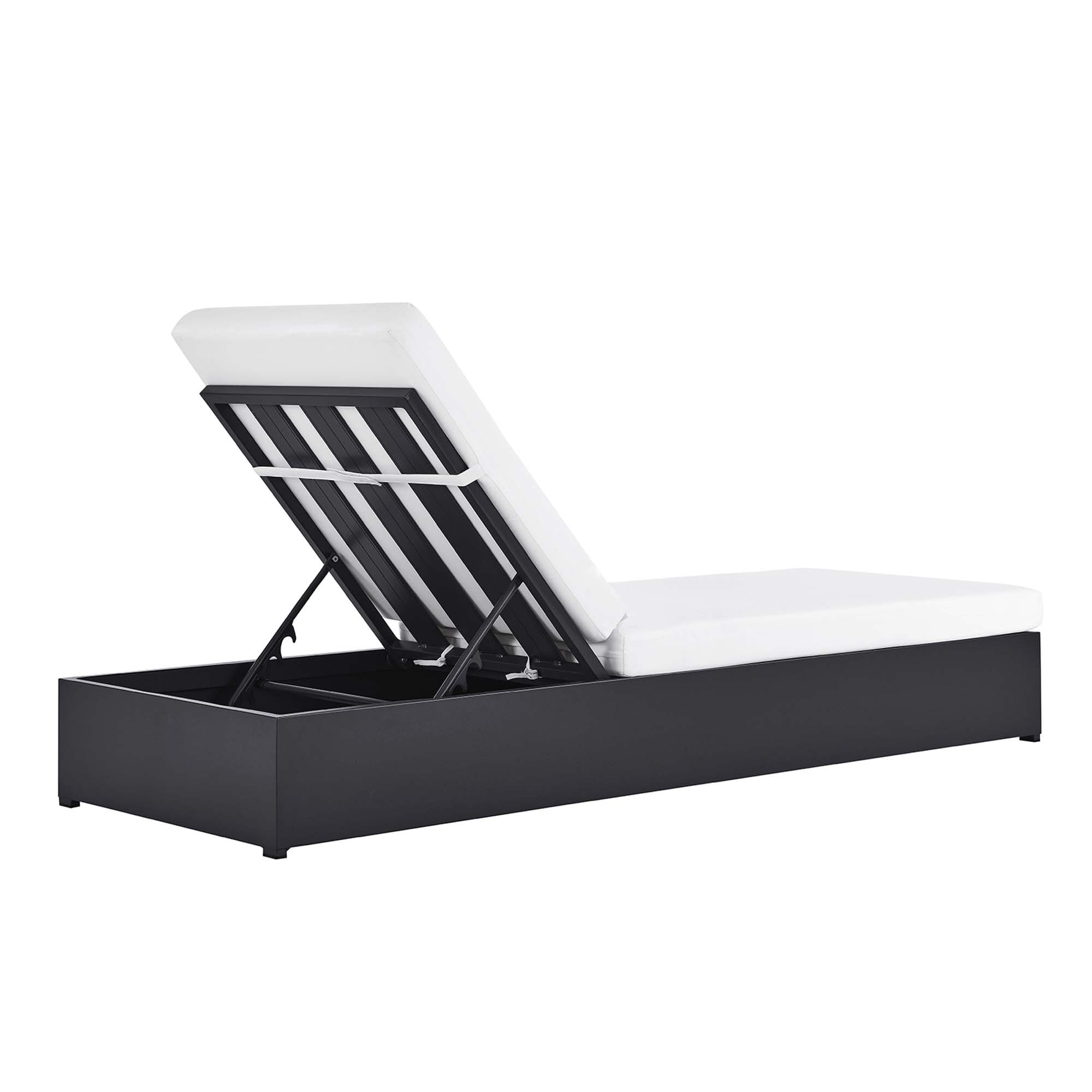 Aluminum Outdoor Chaise Lounge with Weather-Resistant Cushions