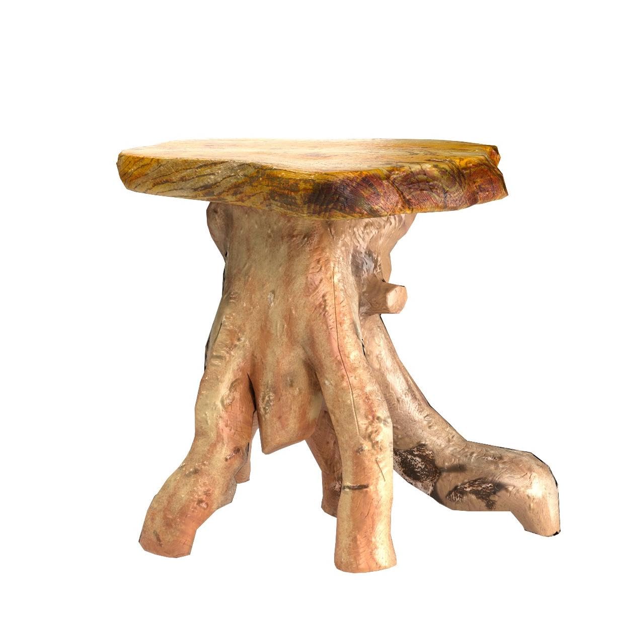 Natural Tree Stump Stool - 19" Live Edge Side Table