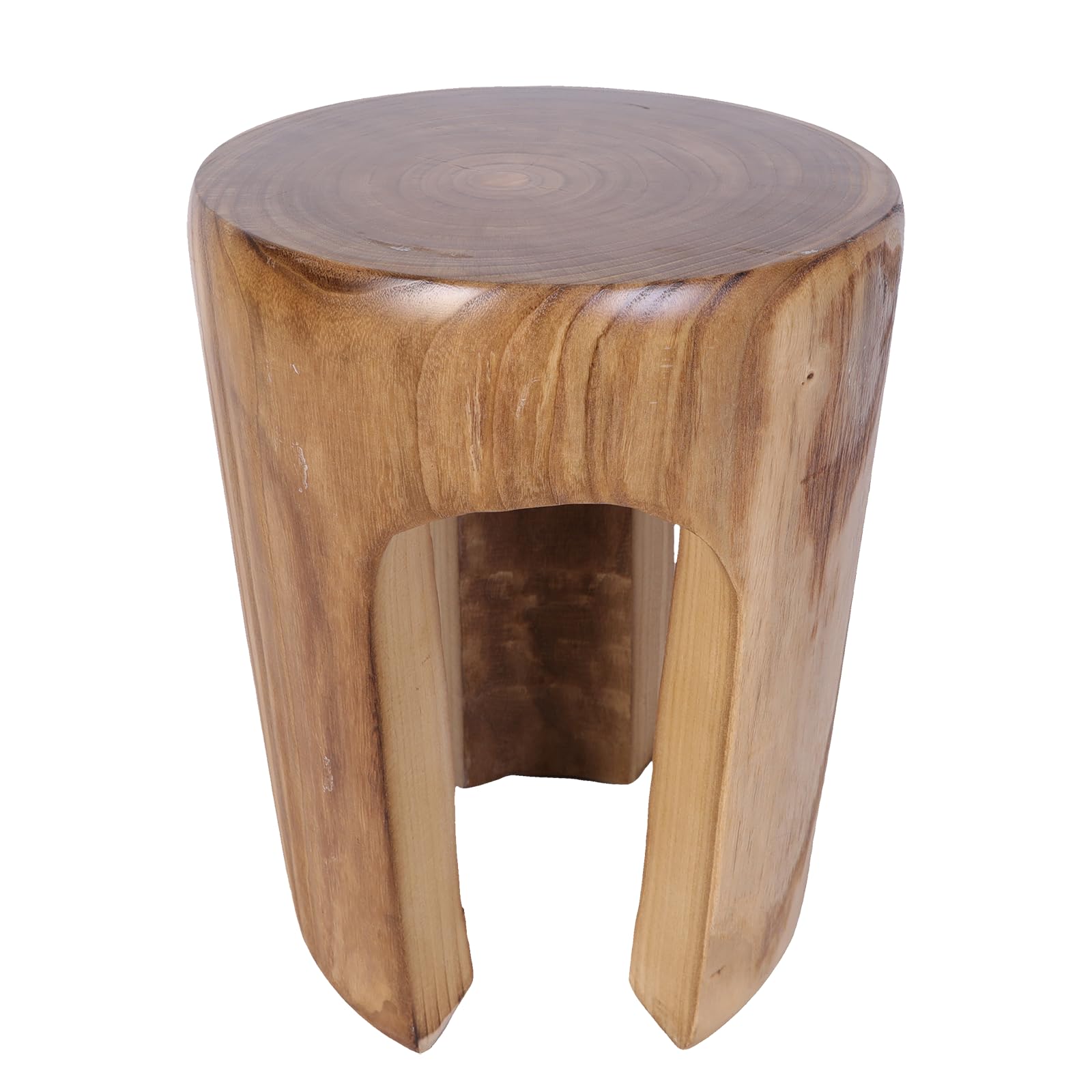 Rustic Wood Side Table Round Tree Stump End Table