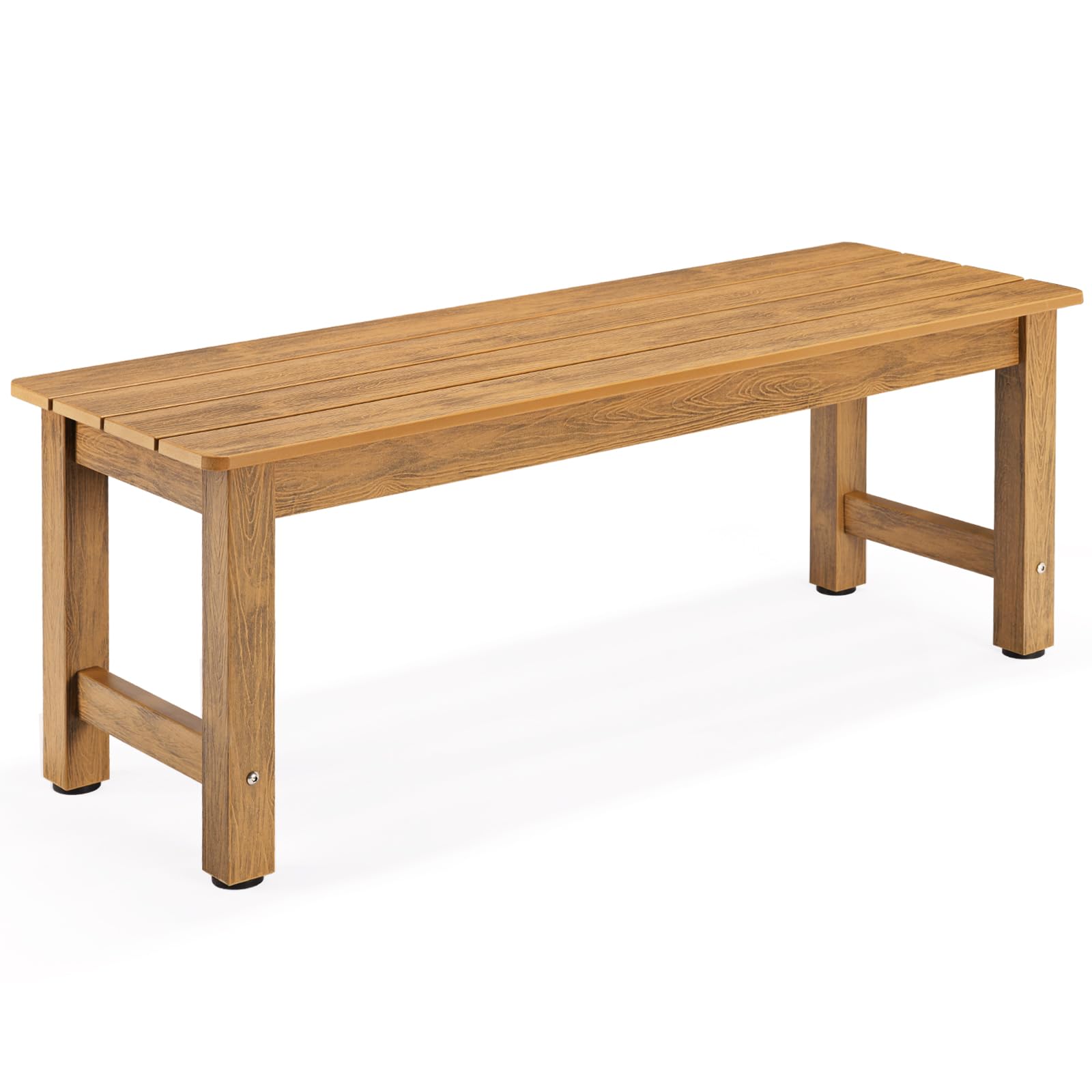 Weatherproof Outdoor Garden Bench 2-Person Poly Lumber