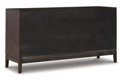 Burkhaus Dining Server with Glass Front Cabinets