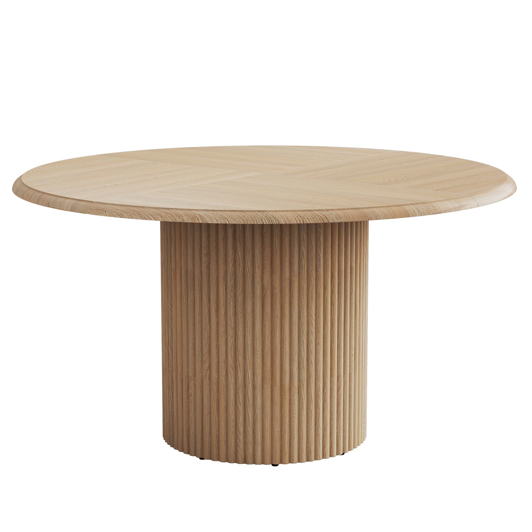 47" Round Dining Table with Metal Pedestal Base