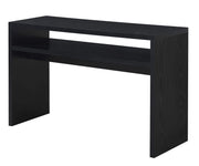 48" Console Hall Table - Modern Narrow Sofa Display with Storage Shelf