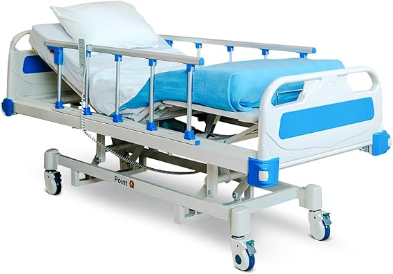 Full Electric Hospital Bed with Foam Mattress and Alternating Pressure Topper