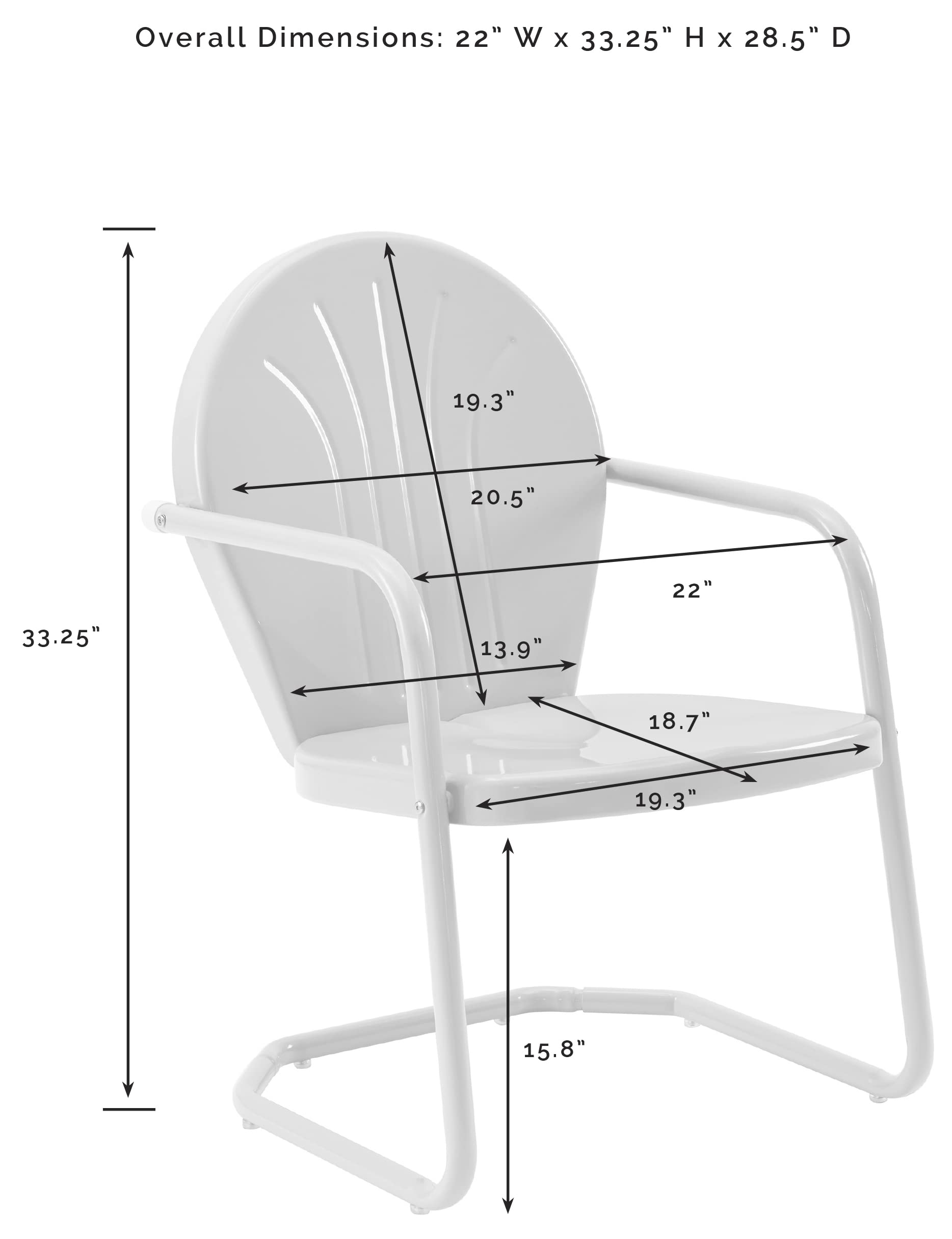 Griffith Outdoor Metal Dining Chair