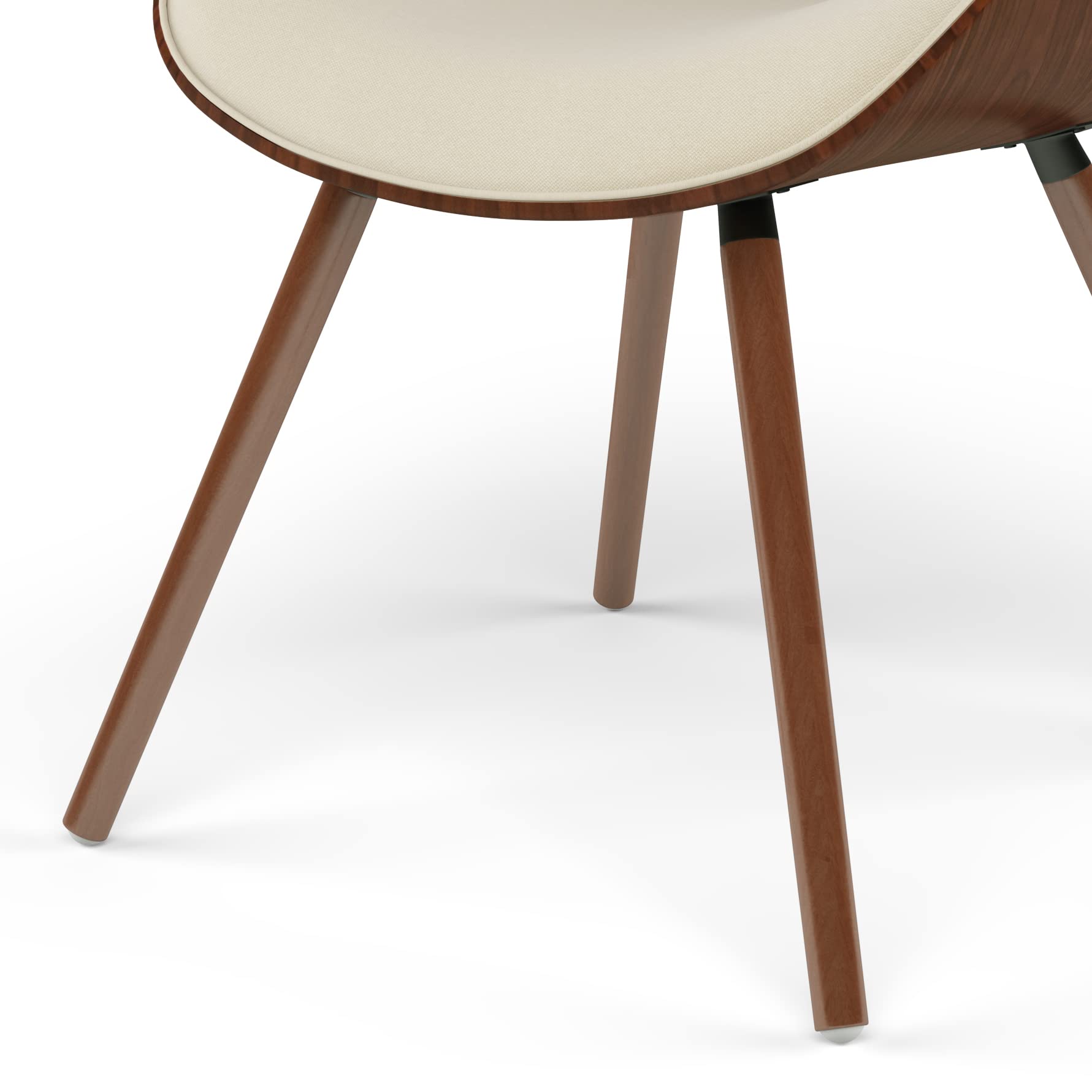 Malden Upholstered Dining Chair with Curved Bentwood Back
