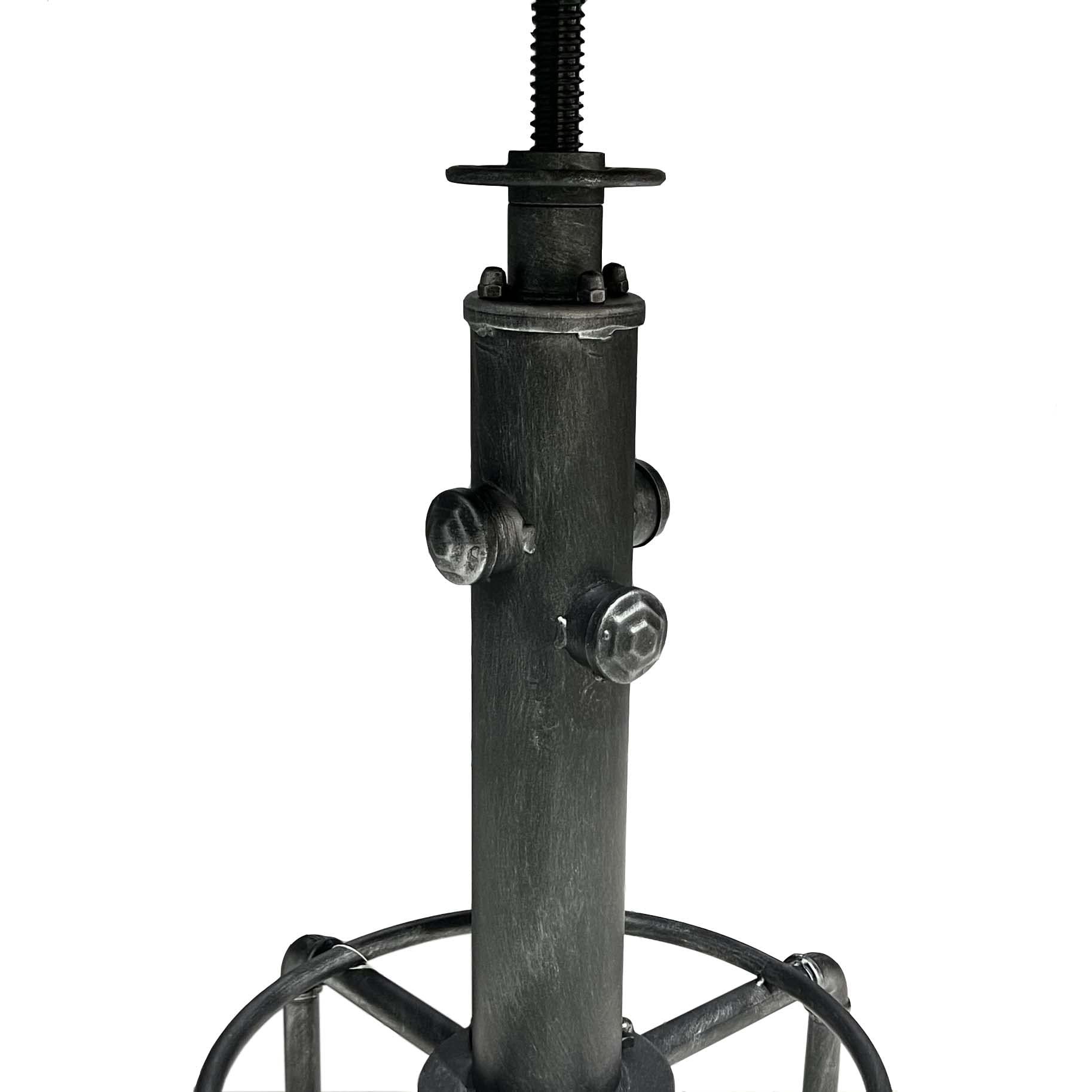 3 Piece Industrial Pub Bar Set with Adjustable Height