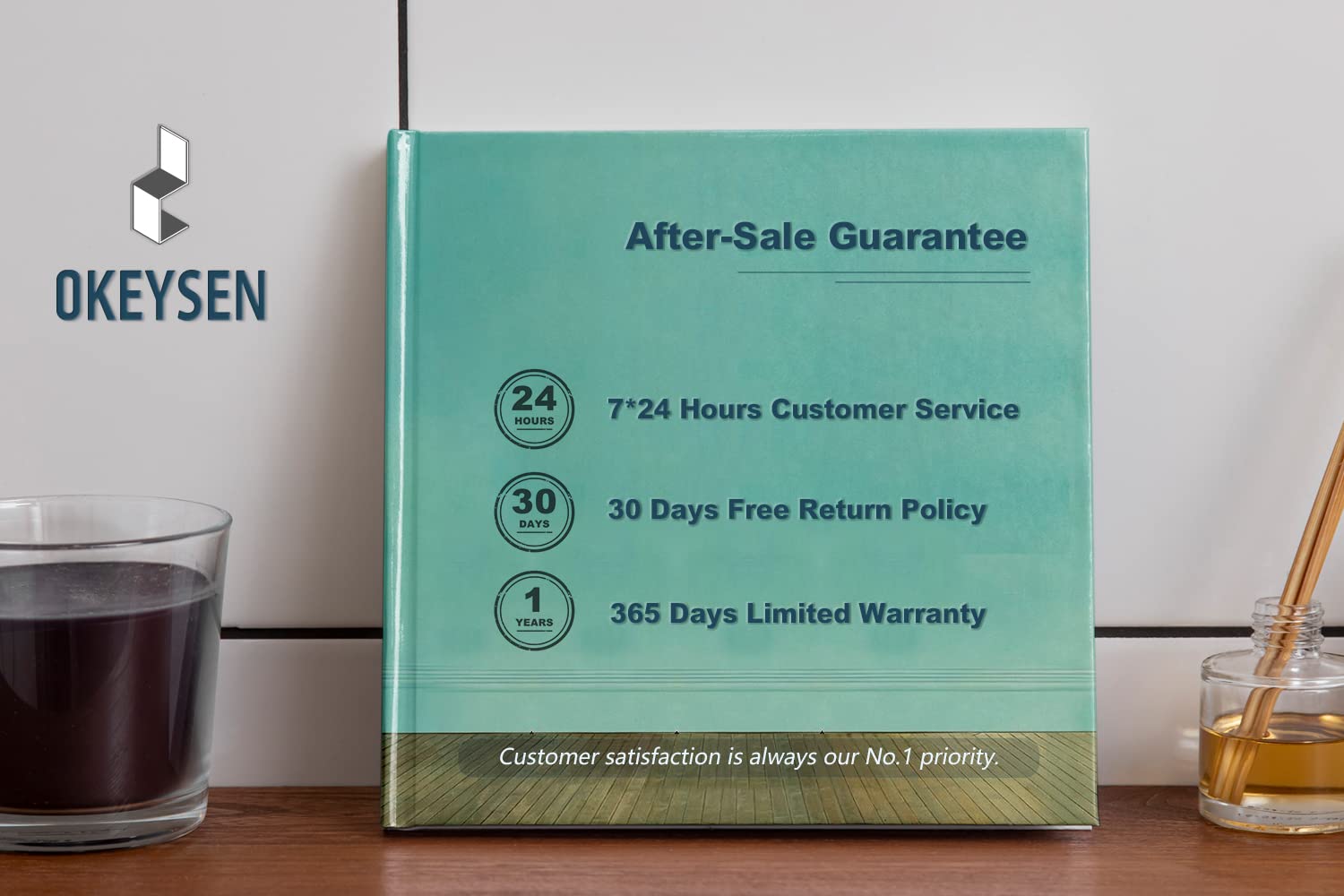 Okeysen Gold Office Desk Chair, Ergonomic Leather Modern Conference Room Chairs, Executive Ribbed Height Adjustable Swivel Rolling Golden Chair for Home Office.