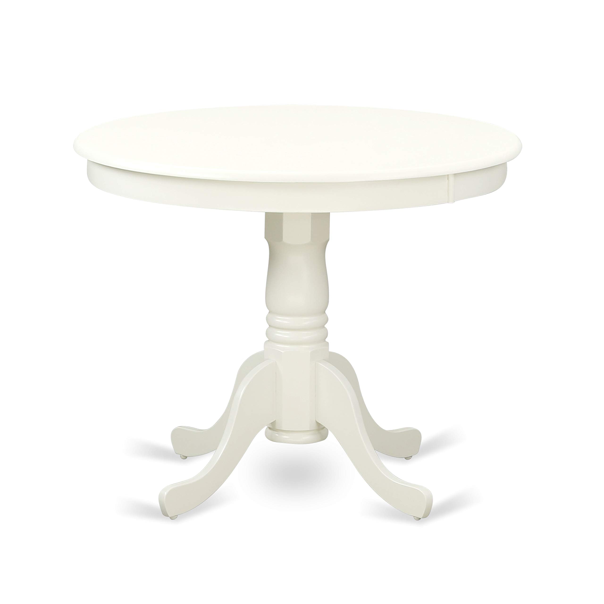 3 Piece Round Dining Table Set with Upholstered Chairs