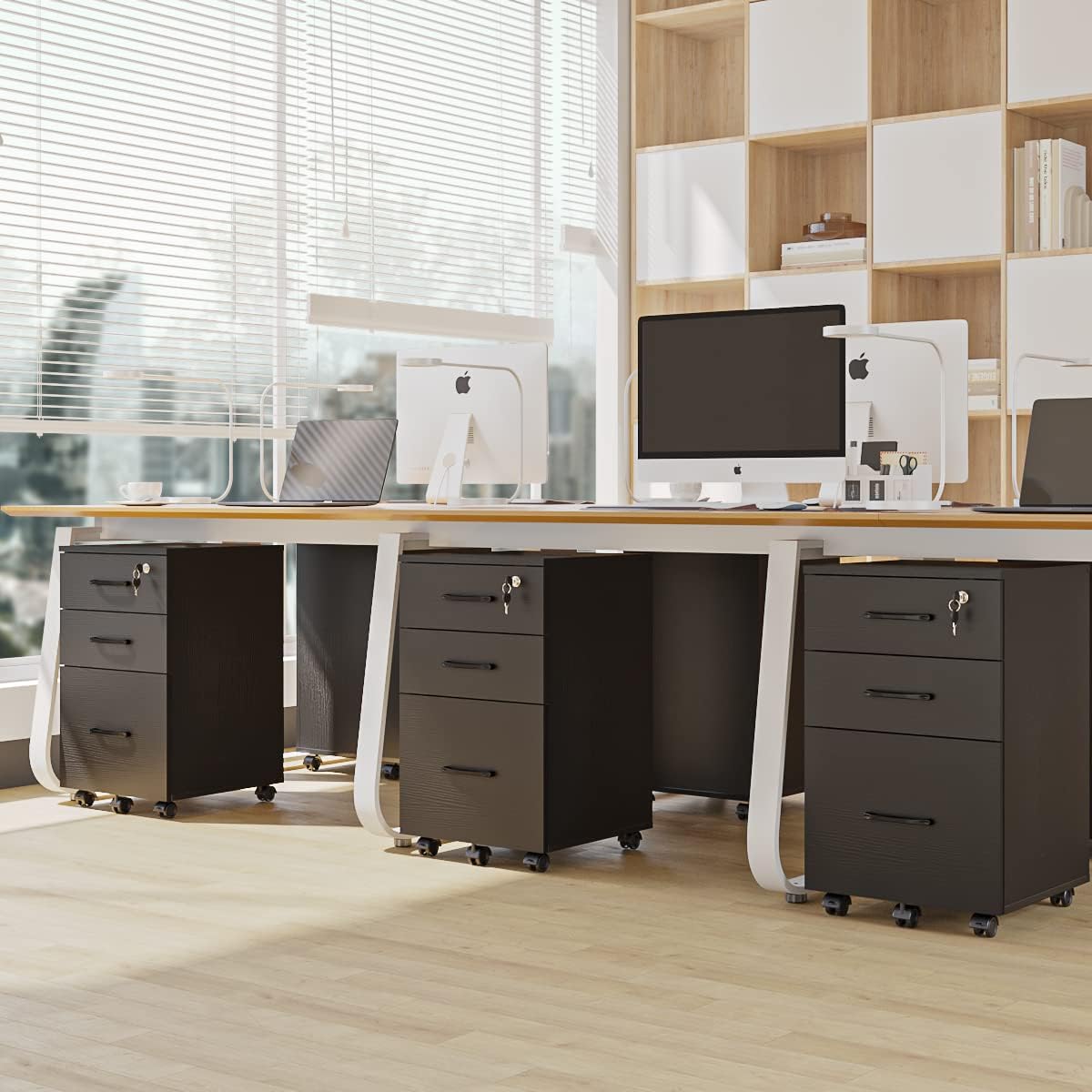 3 Drawer Mobile File Cabinet with Wheels