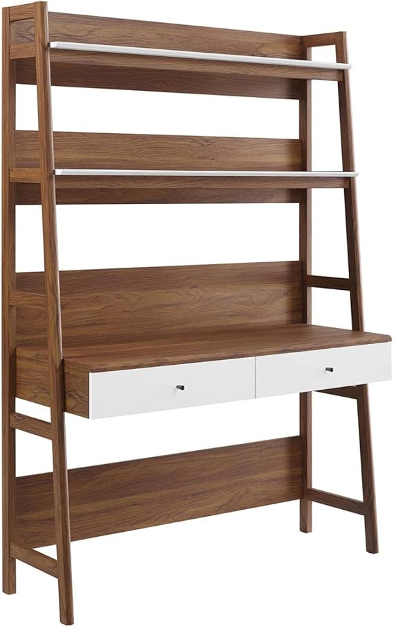 Bixby Home Office Desk with Bookshelf