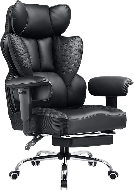 Ergonomic Gaming Office Chair with Footrest