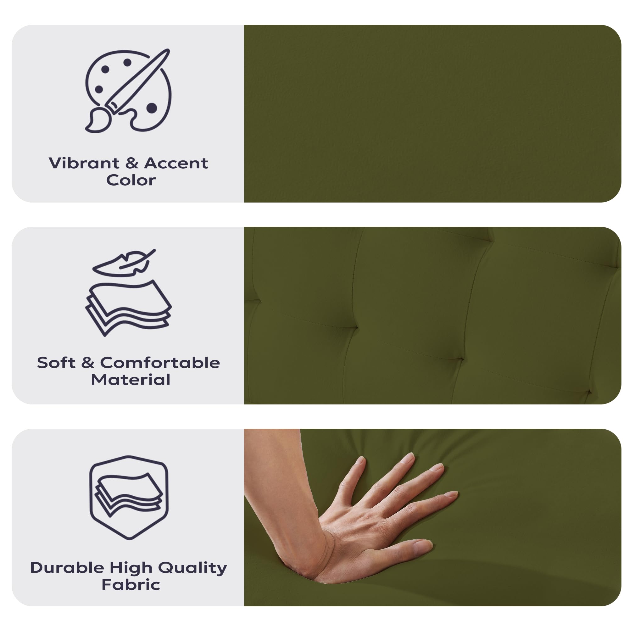 71" Velvet Futon Sofa Bed with Adjustable Backrest