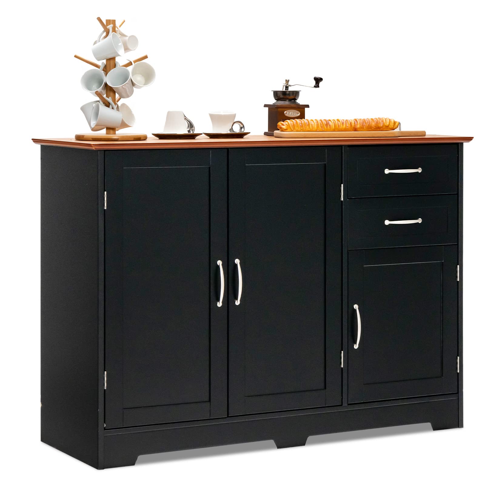 Buffet Cabinet with Storage Cabinets and Drawers